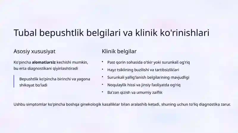 Tubal bepushtlik: tashxislash va davolash tamoyillari 4