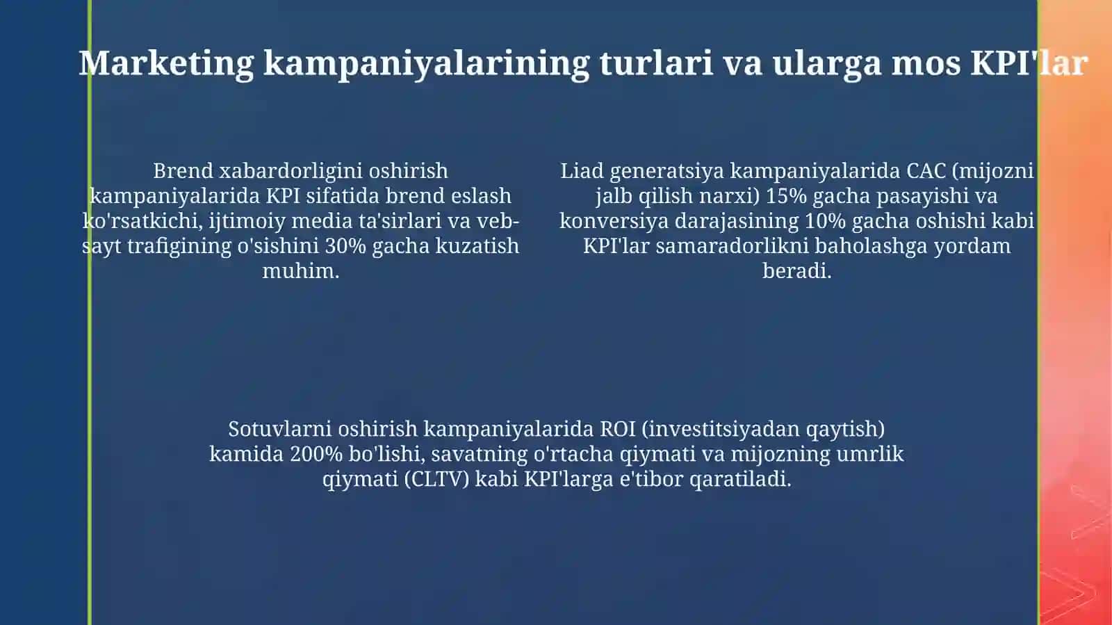 Marketing faoliyati samaradorligini KRI asosida baholash 4