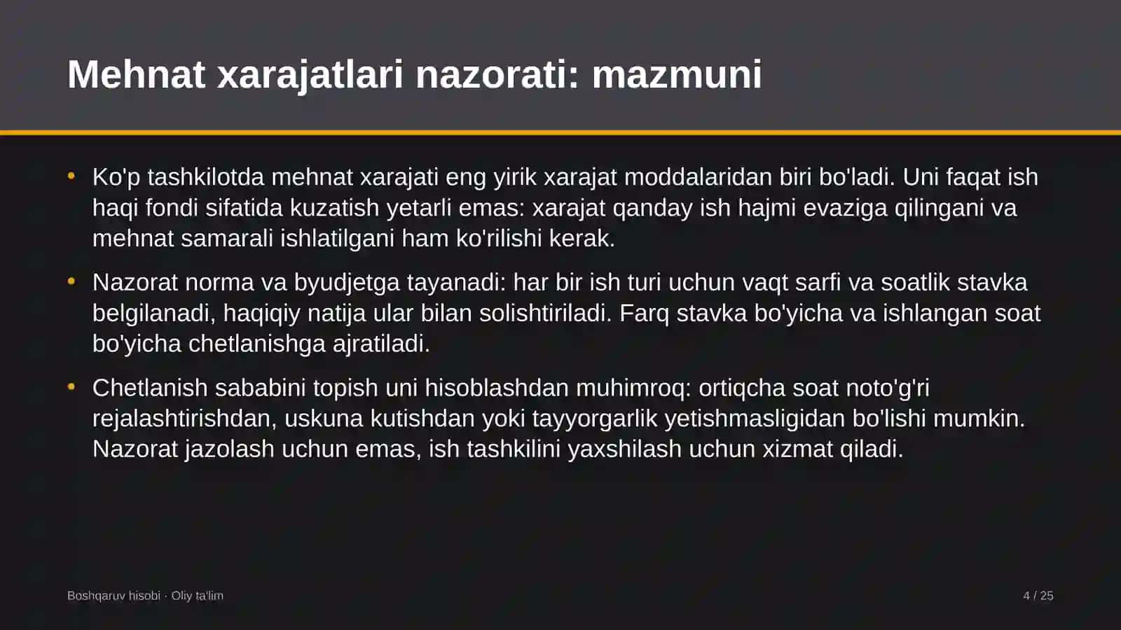 mashina traktor parklarida mehnat xarajatlarini nazorat qilish 4928 4