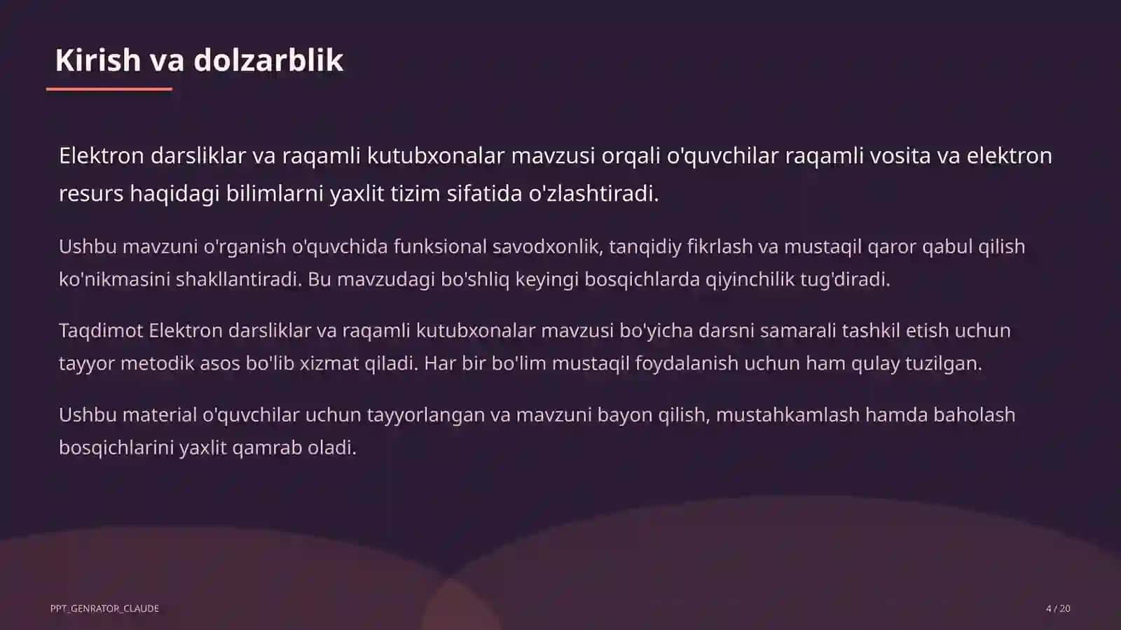 Elektron darsliklar va raqamli kutubxonalar 4