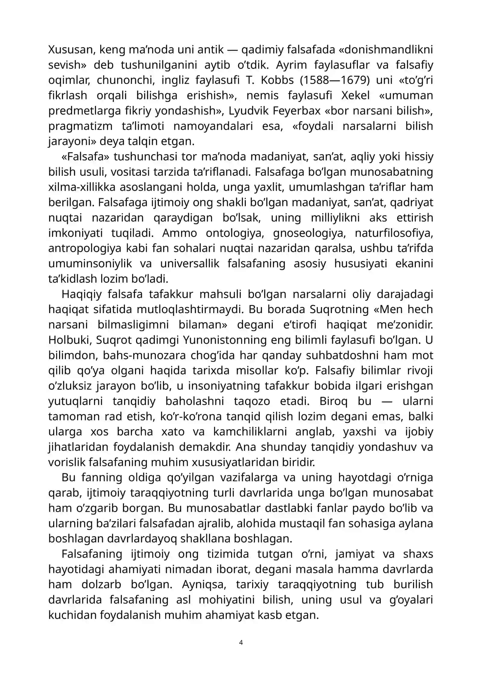 Falsafaning predmeti va asosiy mavzulari 4