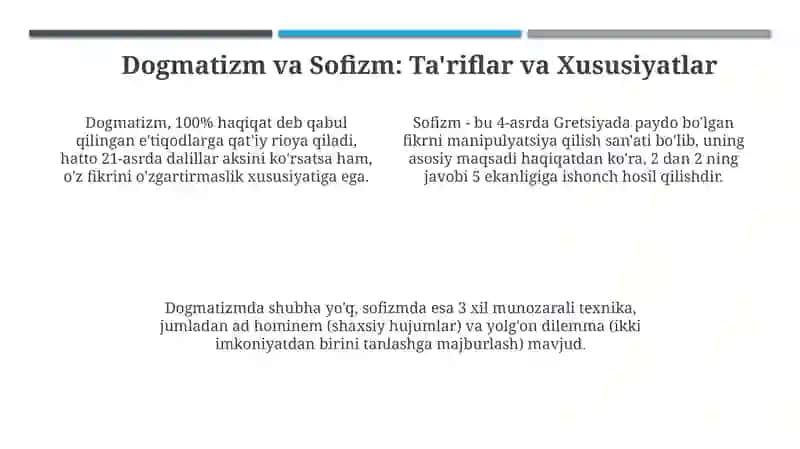 Falsafaning asosiy usullari: Metafizika va dialektika 4