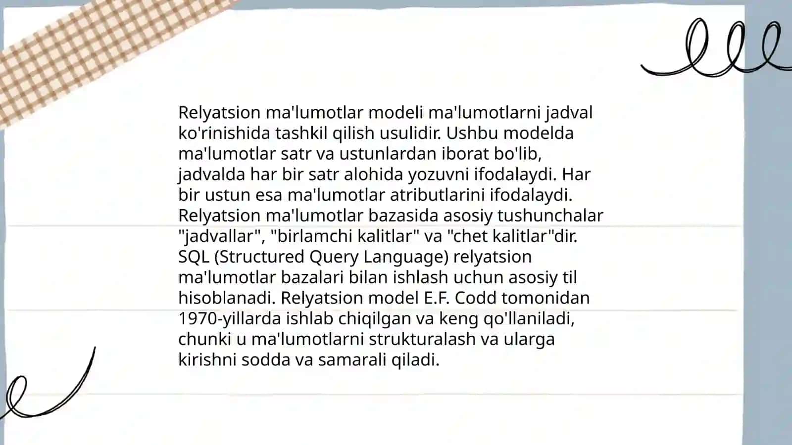 Relyatsion algebra 4