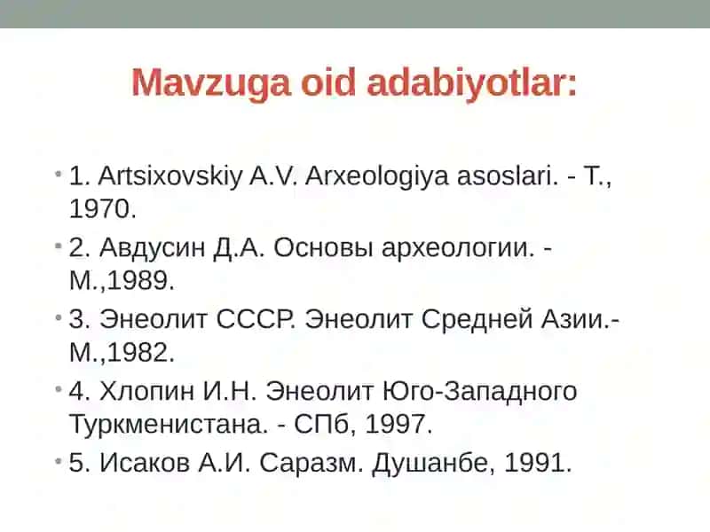 Eneolitdavri va uning yodgorliklari 4