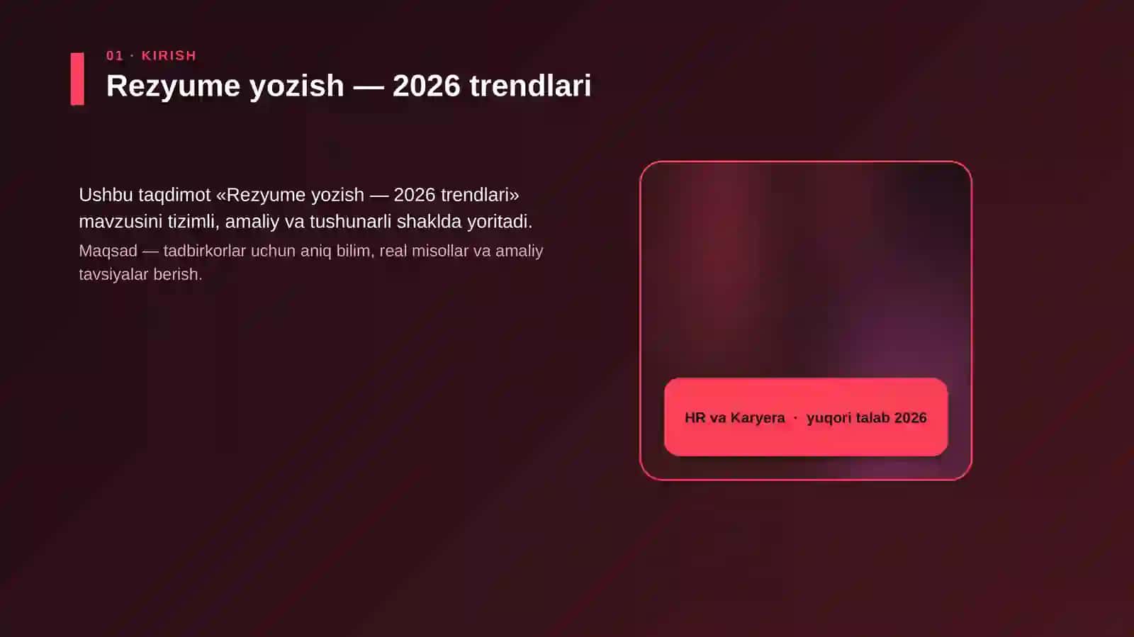 Rezyume yozish — 2026 trendlari 4