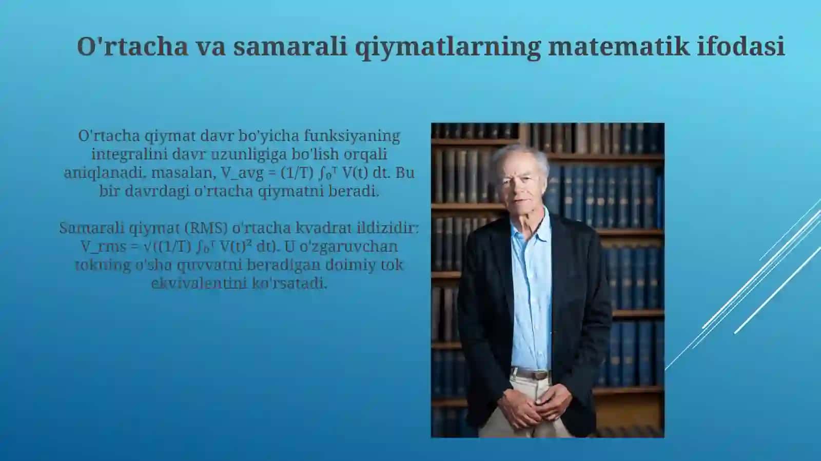 Effektiv va oʻrtacha qiymatlar 4