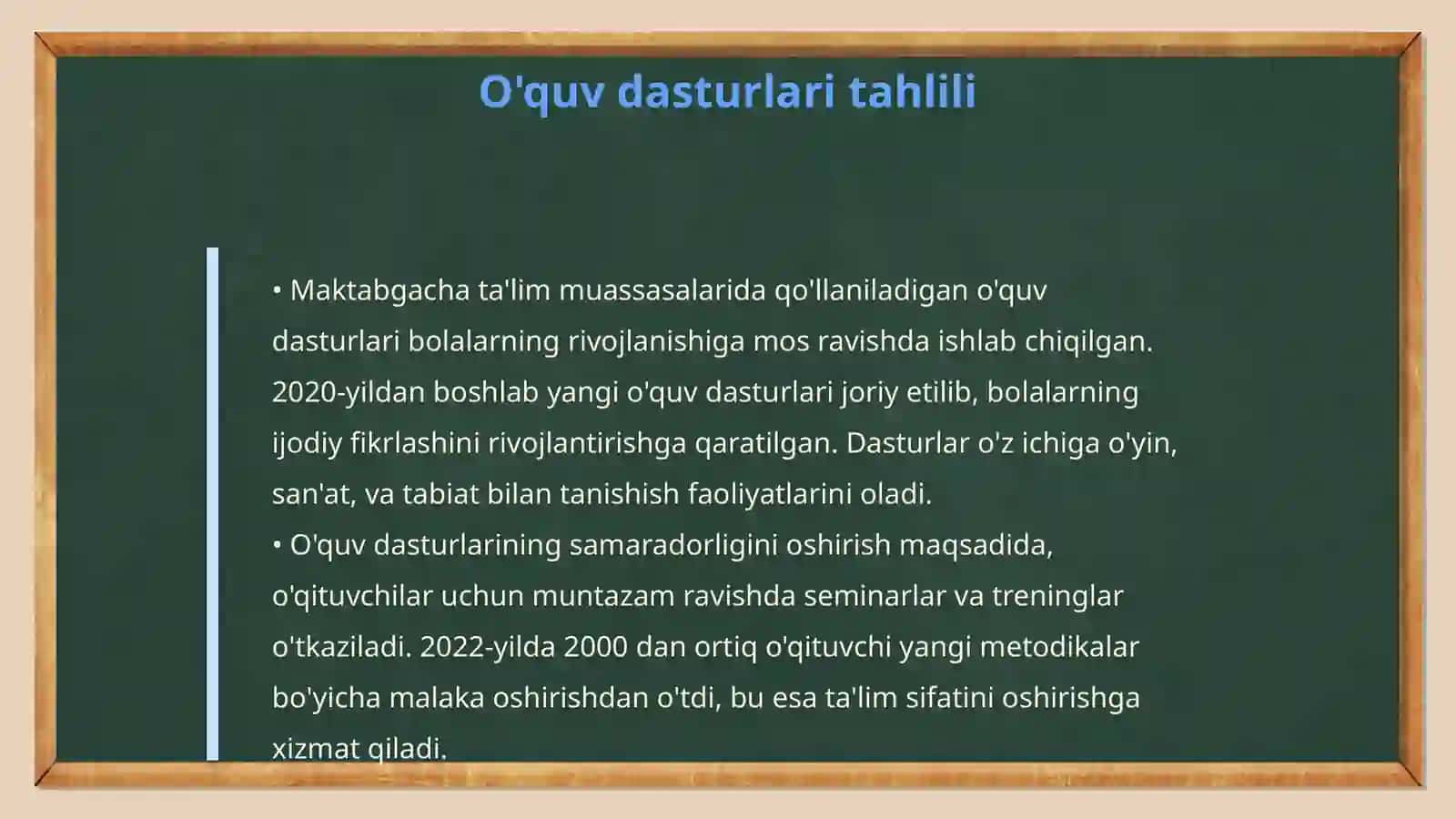 Maktabgacha tayyorgarlikning umumiy koʻrsatkichlari 4