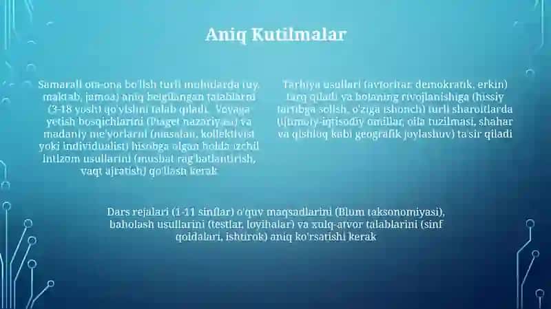 Tarbiya shakllari dars ishlanma 4