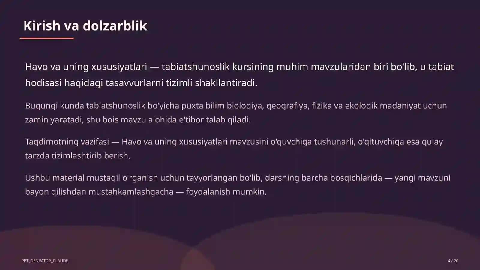 Havo va uning xususiyatlari (2-sinf) 4