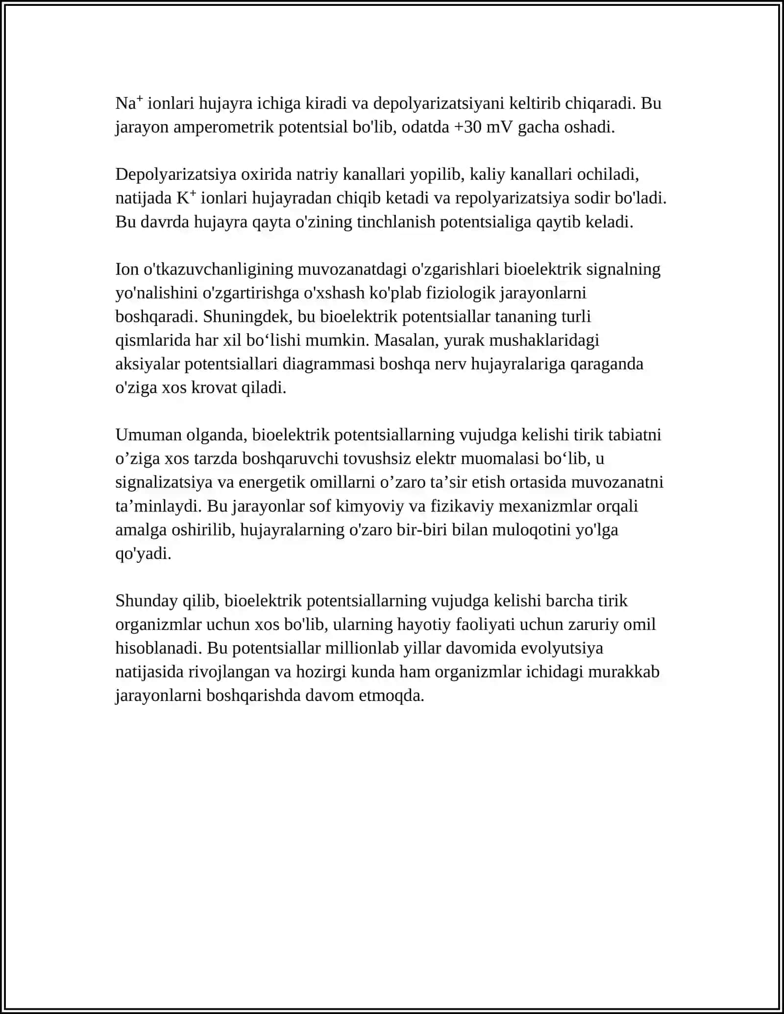 QOʻZGʻALUVCHAN TOʻQIMA (BEZ)LARDA BIOELEKTRIK HODISALAR 4