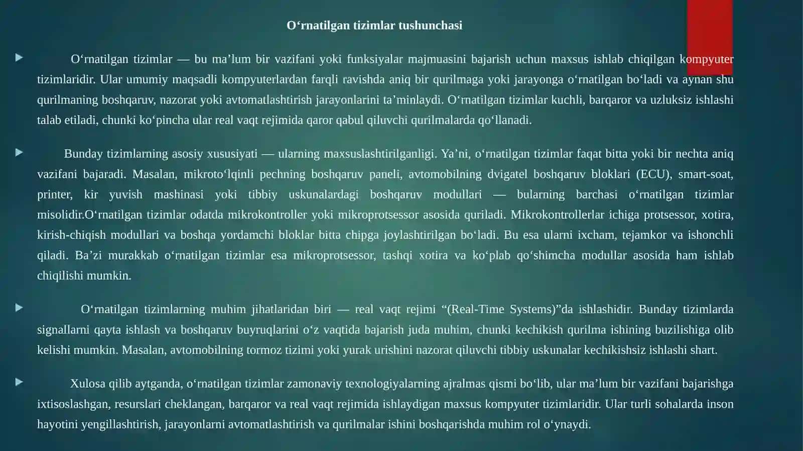 O'Rnatilgan Tizimlarda Xotirani Tashkil Etish Usullari 4