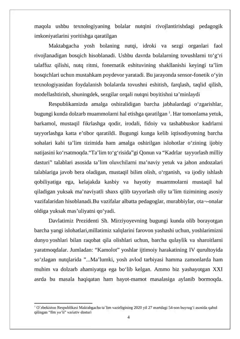 Maktabgacha yoshdagi sensor alalik bolalarni fonematik idrokini rivojlantirish texnologiyasi 4