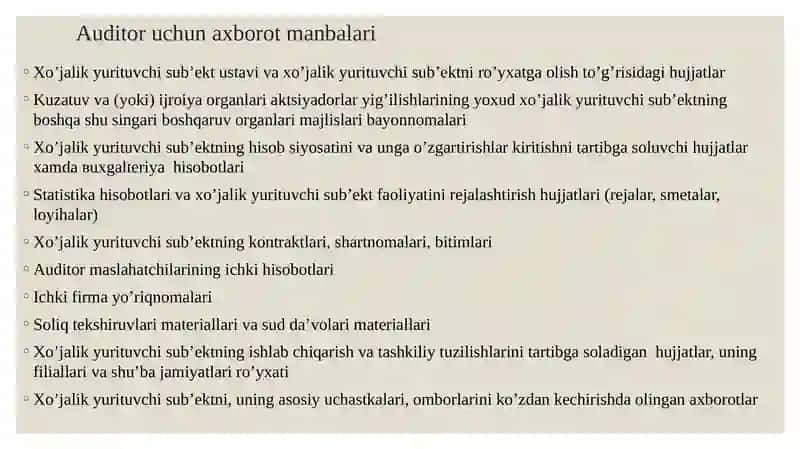 AUDITORLIK TEKSHIRUVINI REJALASHTIRISH 4