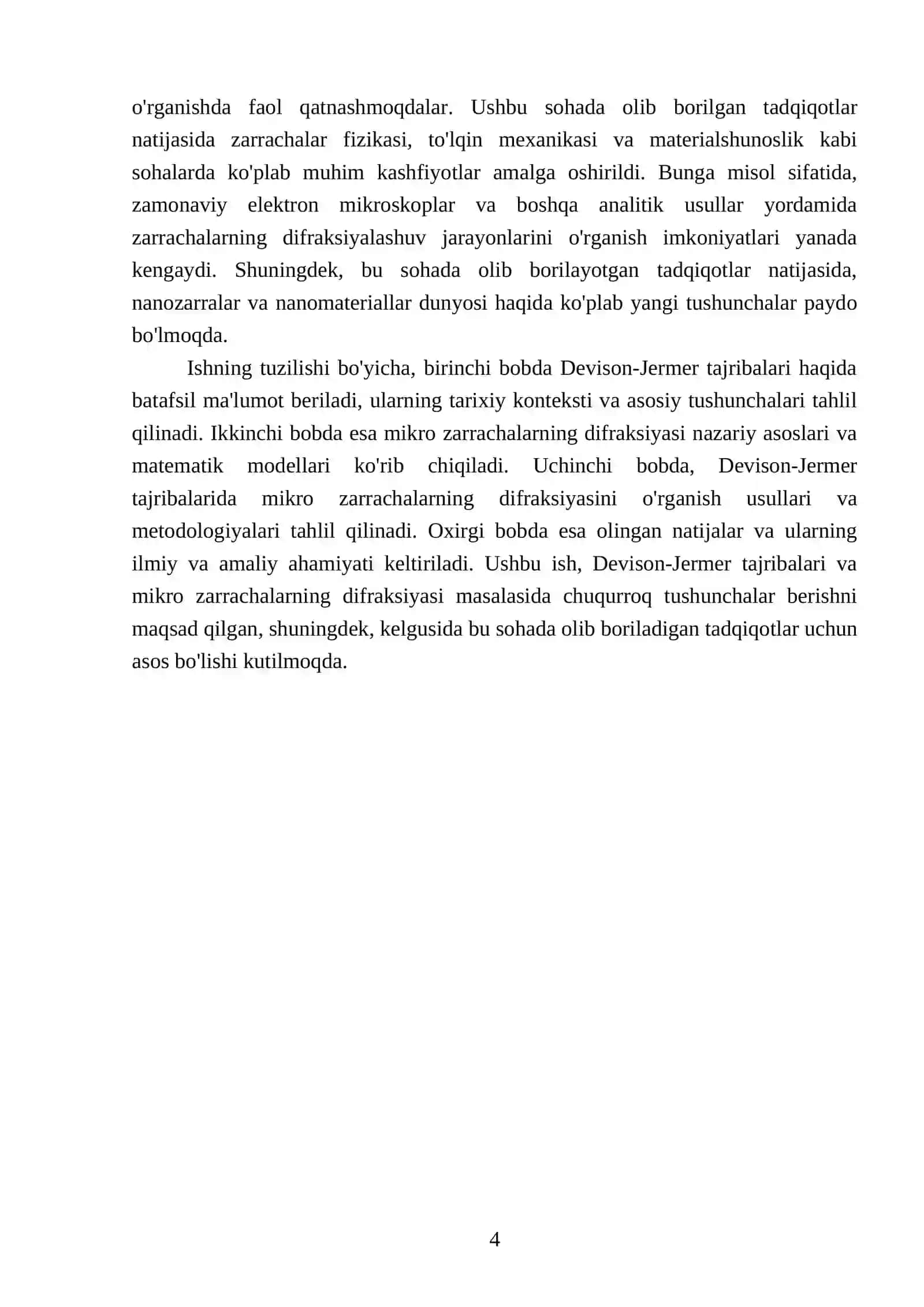 Devison-Jermer tajribalari va mikro zarrachalarning difraksiyasi 4
