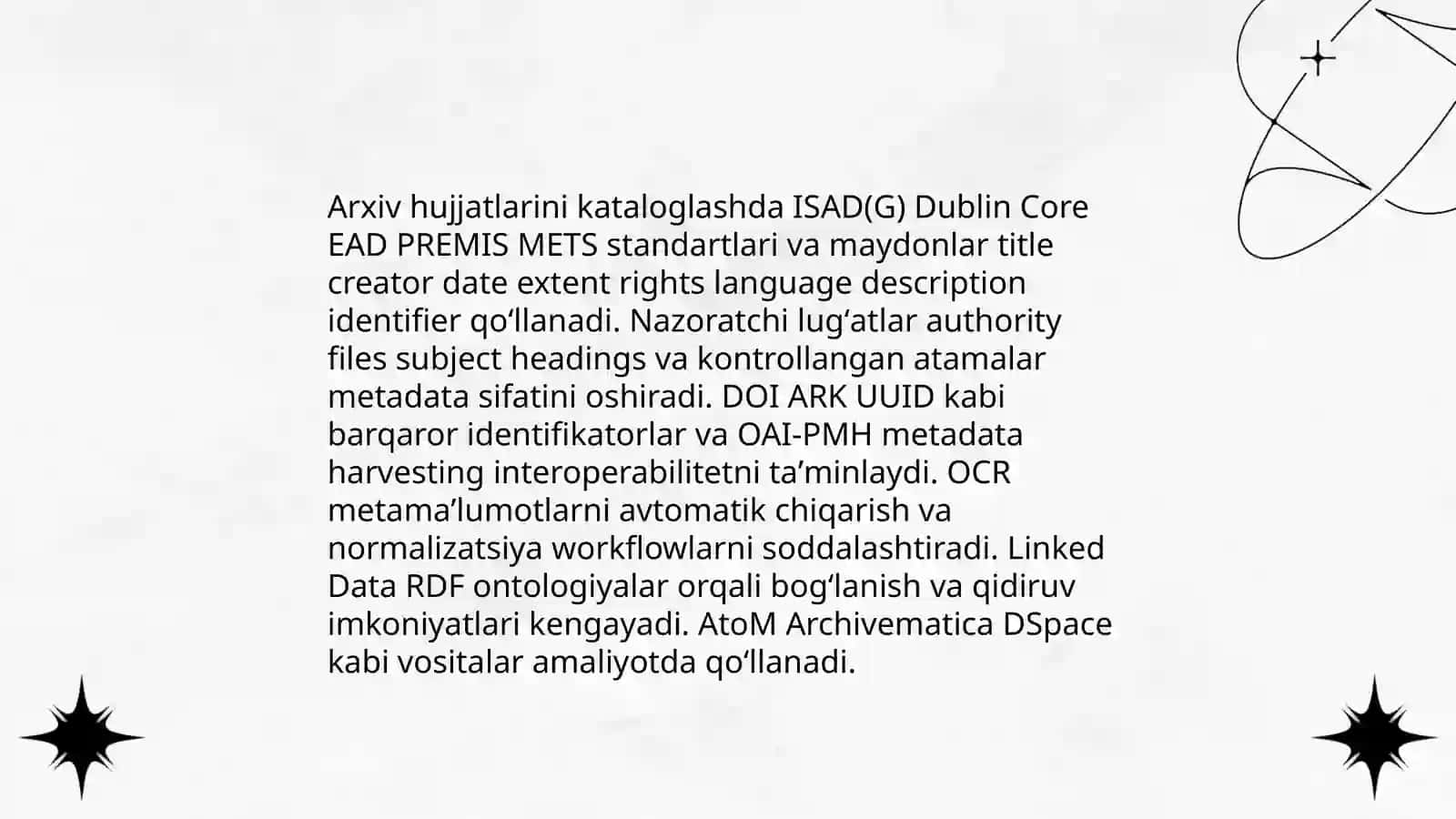 Adabiyotlar va arxiv materiallarni o'rganish kuzatish suxbat so'rov test eksperiment-empirik tadqiqot 4