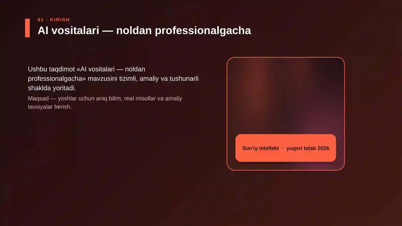 AI vositalari — noldan professionalgacha 4
