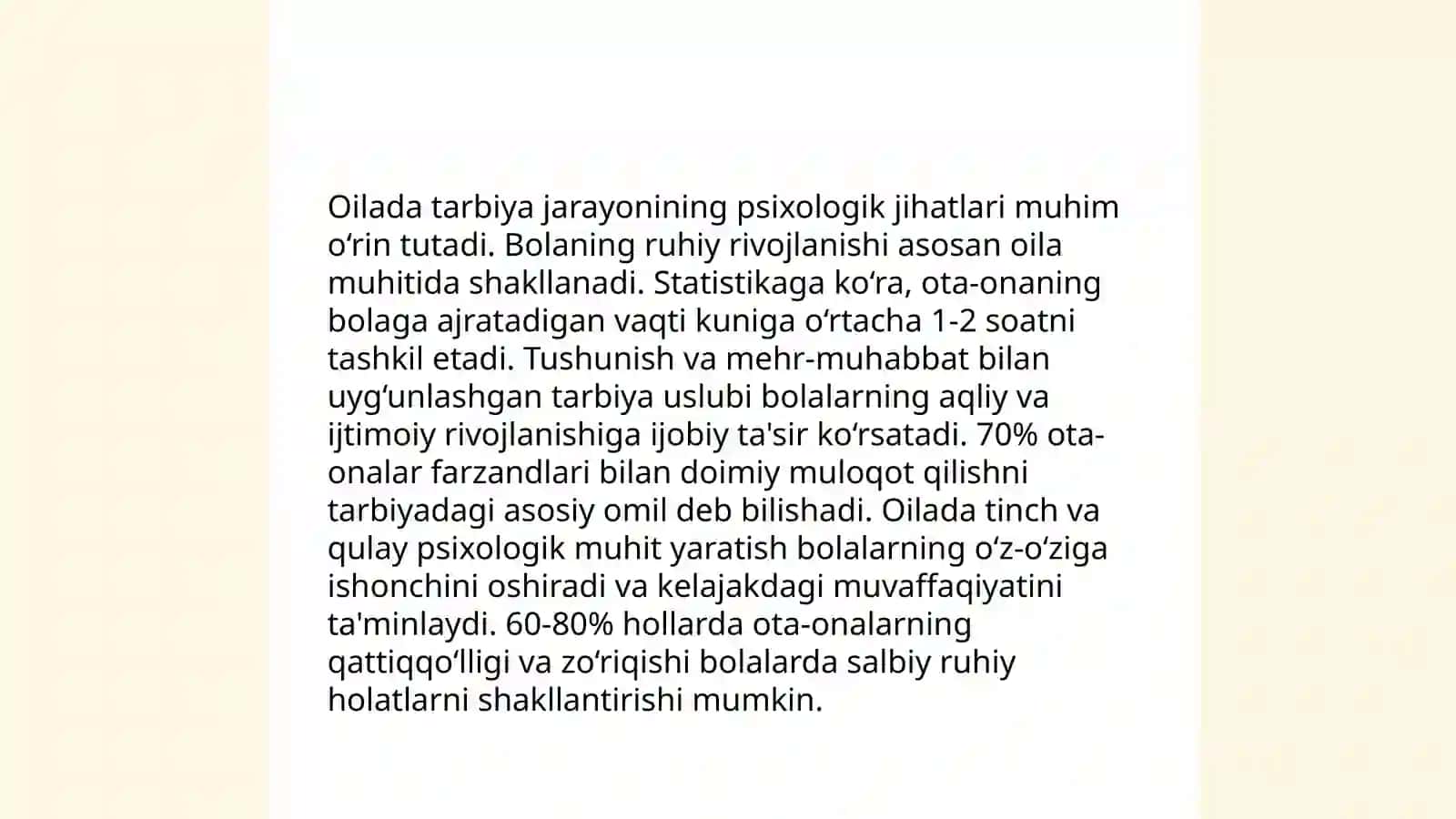 Oilaviy tarbiyaning mazmun mohiyati 4