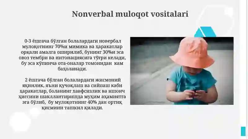 Ilk bolalalik davrida muloqotning shakllanishi 4