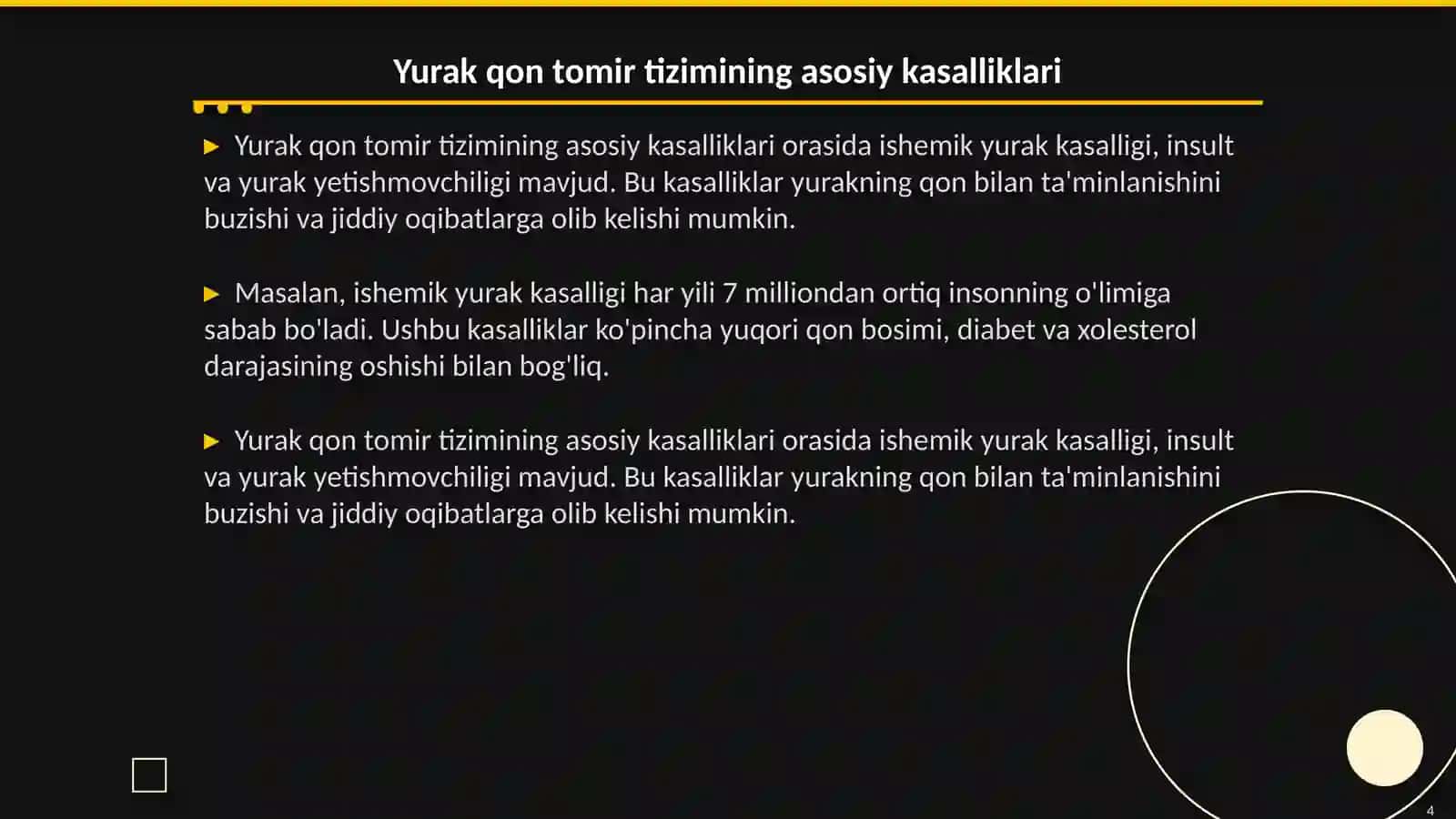 Yurak qon tomir tizimi kasalliklari 4