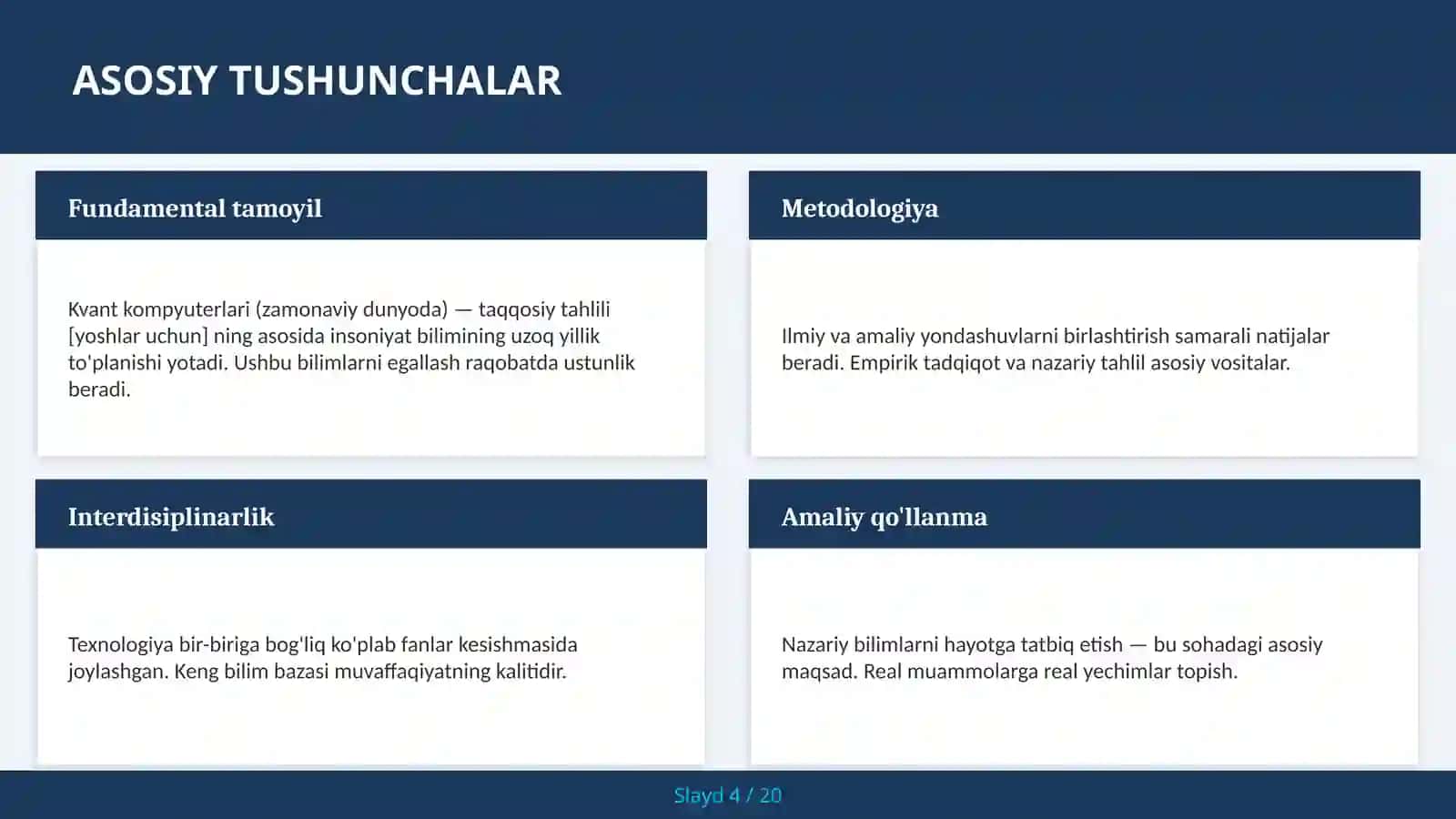 KVANT KOMPYUTERLARI (ZAMONAVIY DUNYODA) — TAQQOSIY TAHLILI [YOSHLAR UCHUN] 4