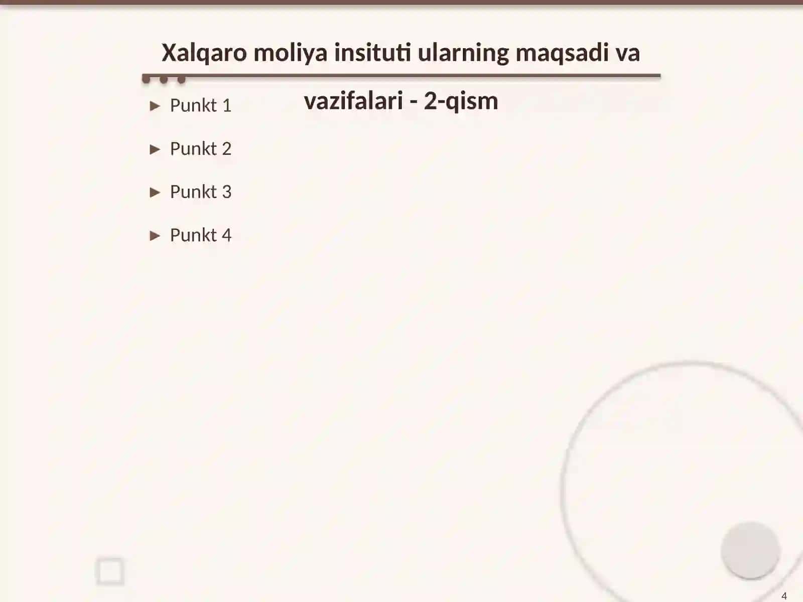 Xalqaro moliya insituti ularning maqsadi va vazifalari 4