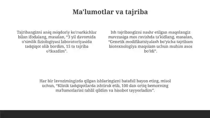 Ilmiy maqolaga rezyume yozish 4