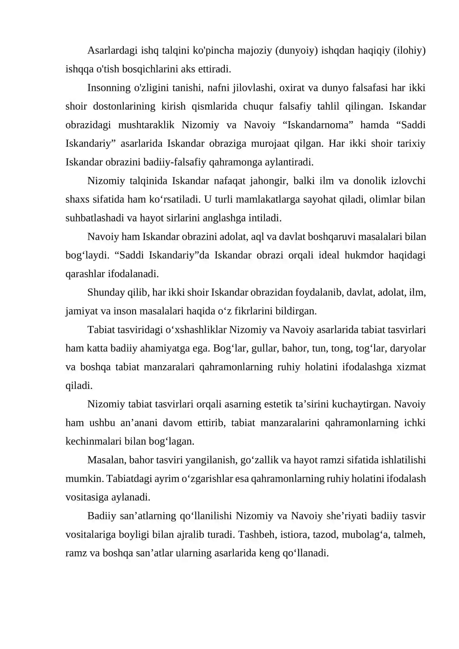 NIZOMIY GANJAVIY VA ALISHER NAVOIY IJODINING MUSHTARAKLIGI 4