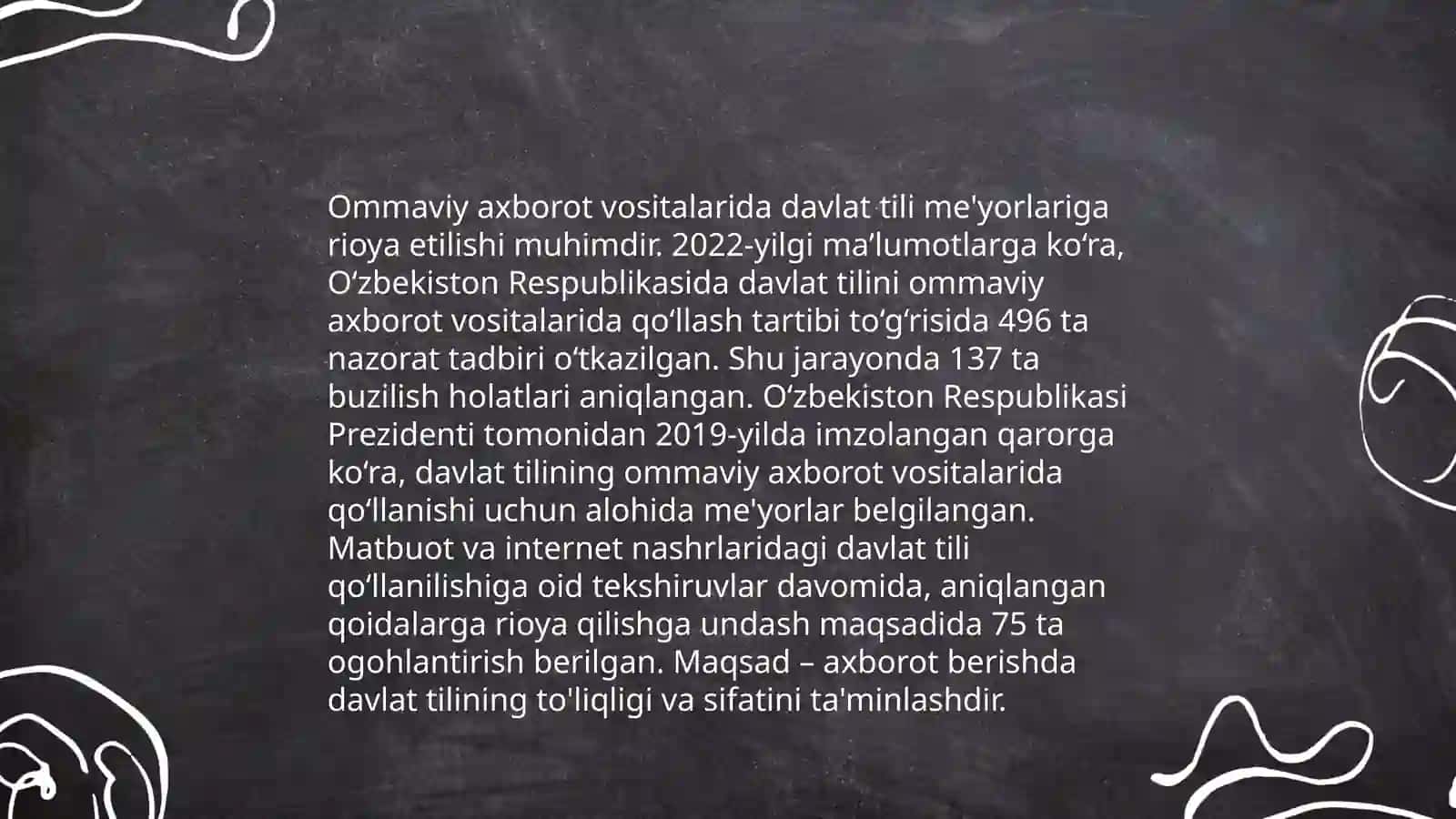 Davlat tilining omaviy axboratlar vositalaridagi òrni 4