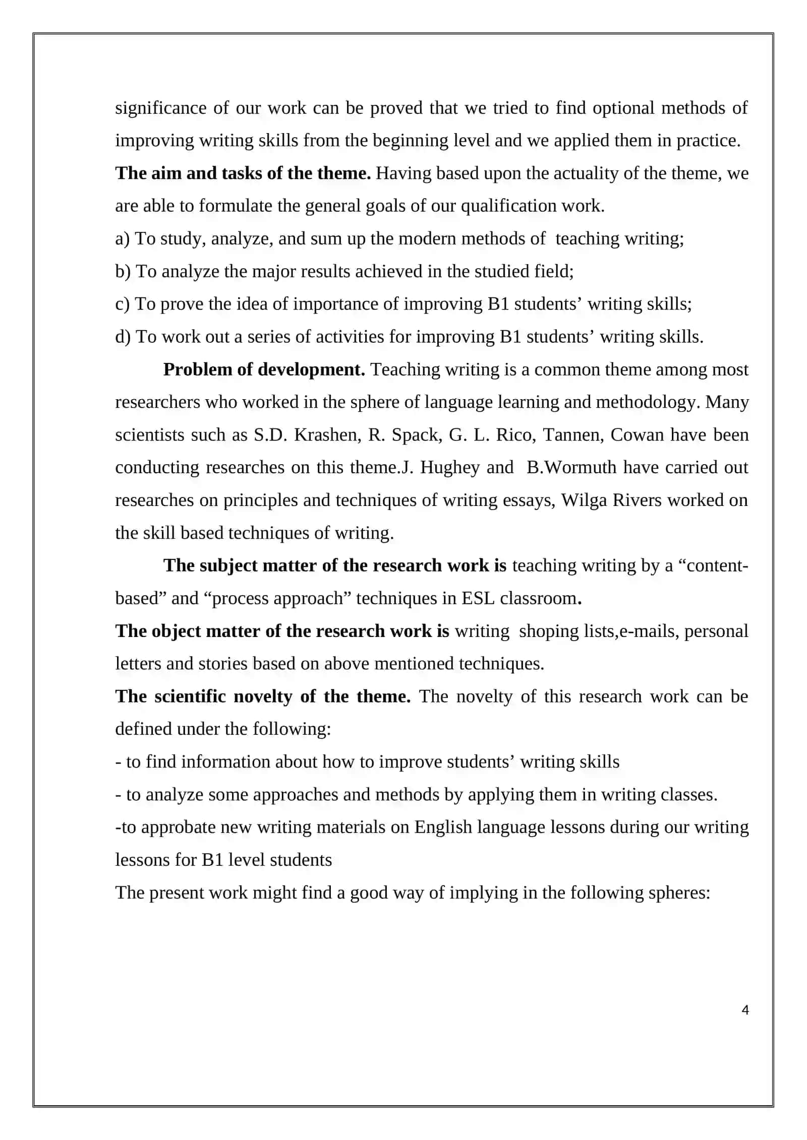 Efficient ways in teaching writing in esl classesfor b1 level students 4