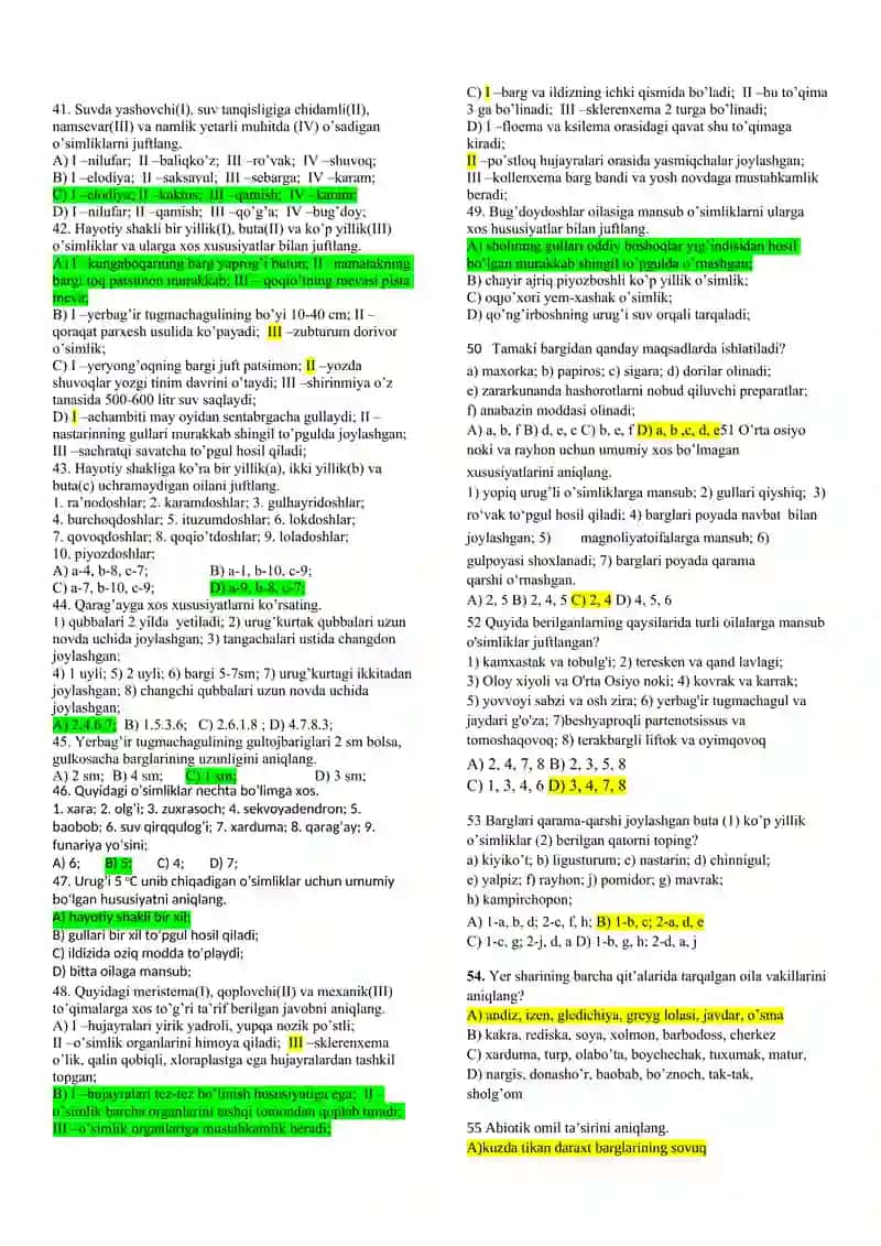 BOTANIKA TEST 90 ta 4