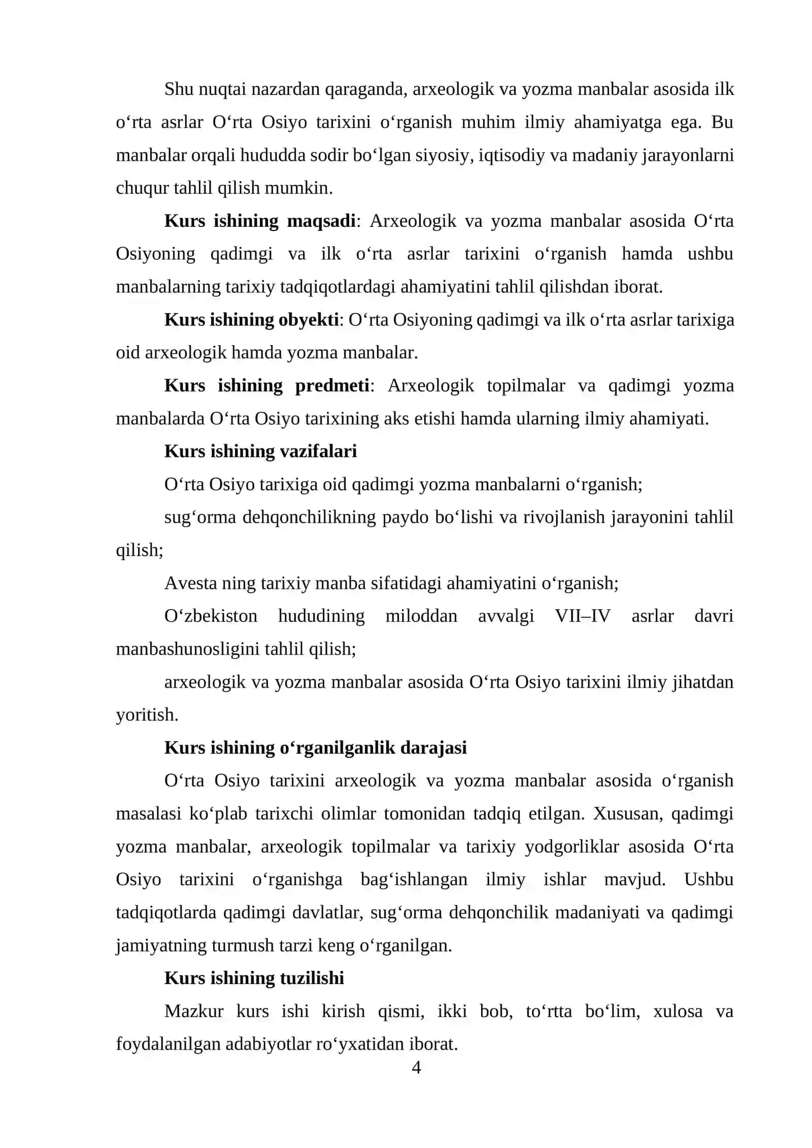 Oʻrta Osiyo tarixini oʻrganish 4