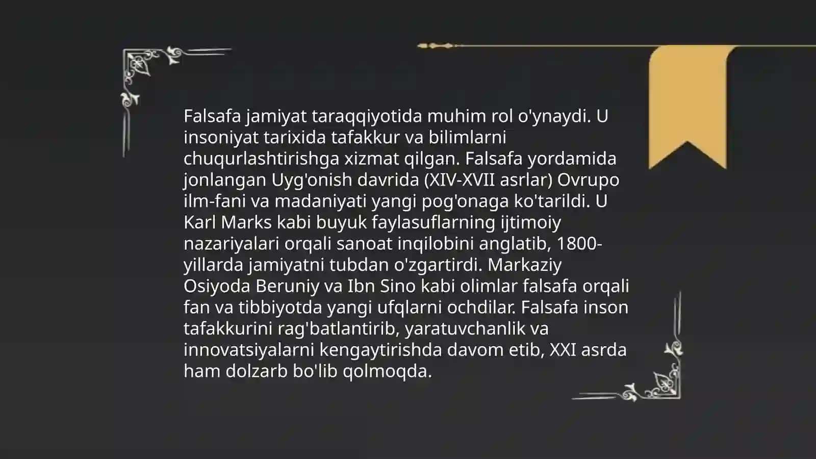 Falsafaning mohiyati va jamiyati taraqqiyotidagi oʻrni 4