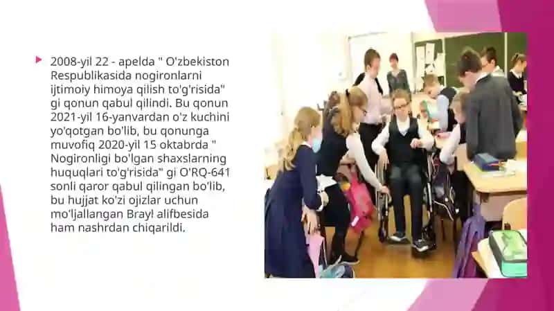 Imkoniyati cheklangan bolalani samarali inklyuziv ta’lim olishining asosiy shartlari 4