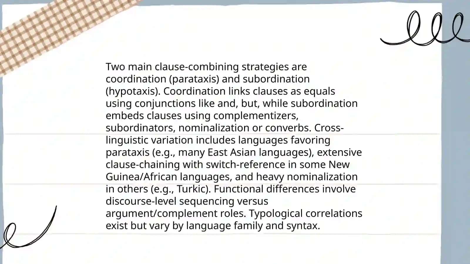 Simple Compaund and Complex sentences Across Languages 4
