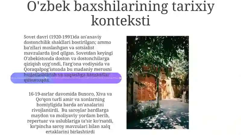 O'zbek baxshilari (bachi) 4