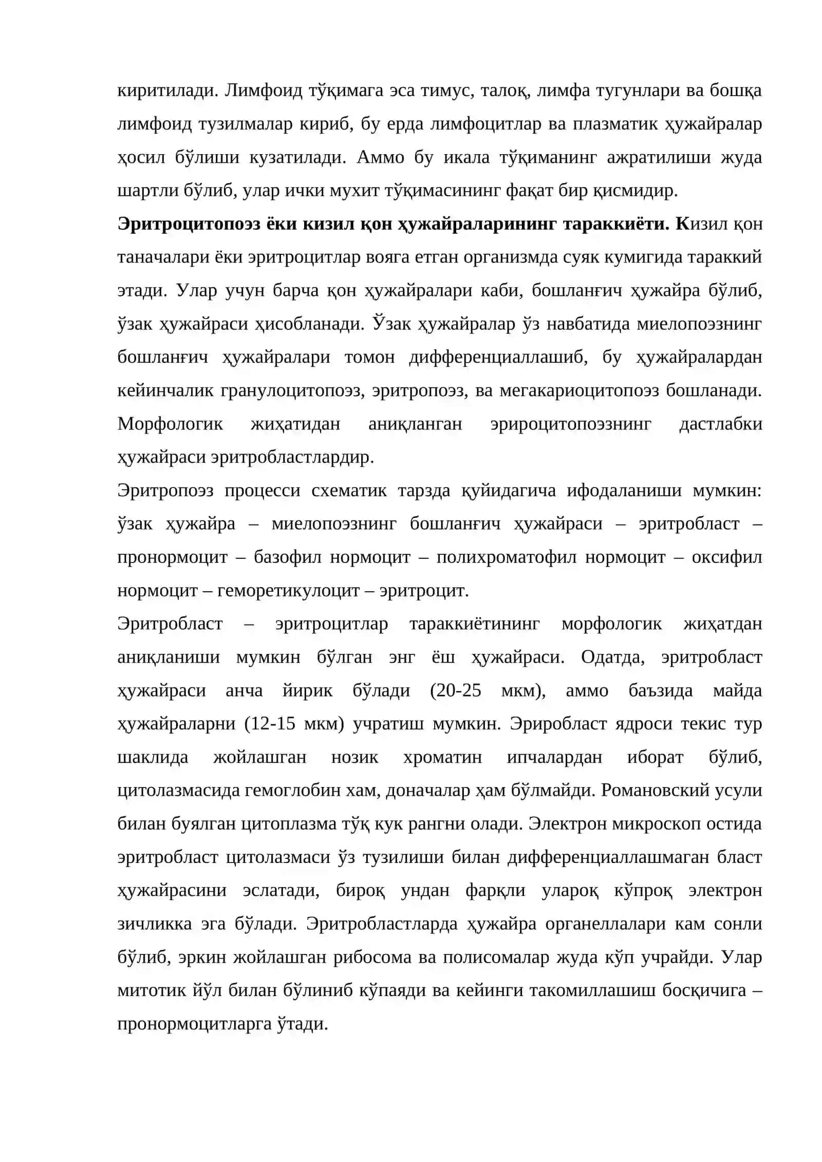 Илик ҳужайраларининг морфологик таърифи 4