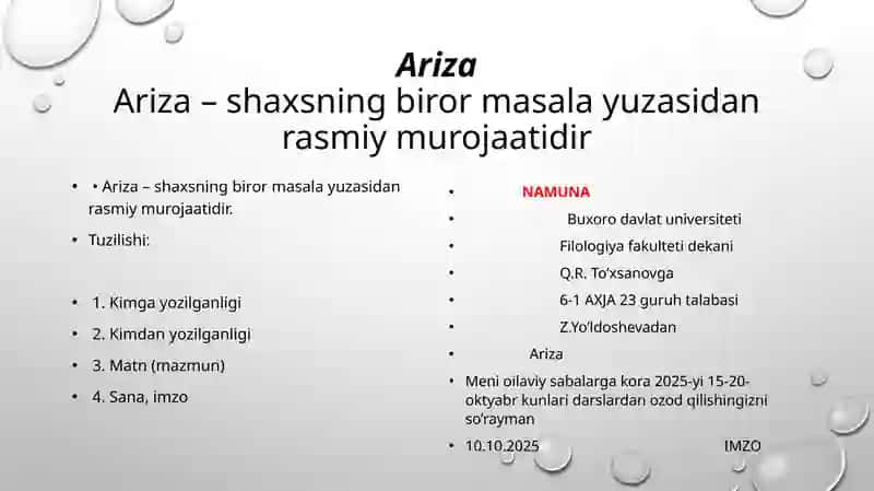 Shaxsiy ish qog’ozlari uslubi 4