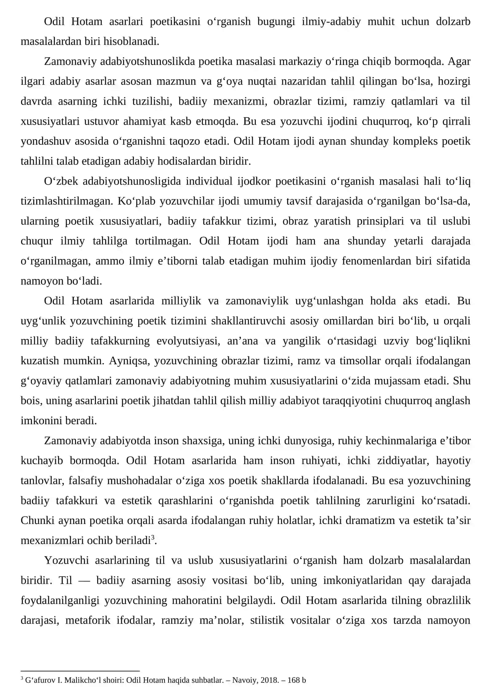 ODIL HOTAM ASARLARI POETIKASI 4