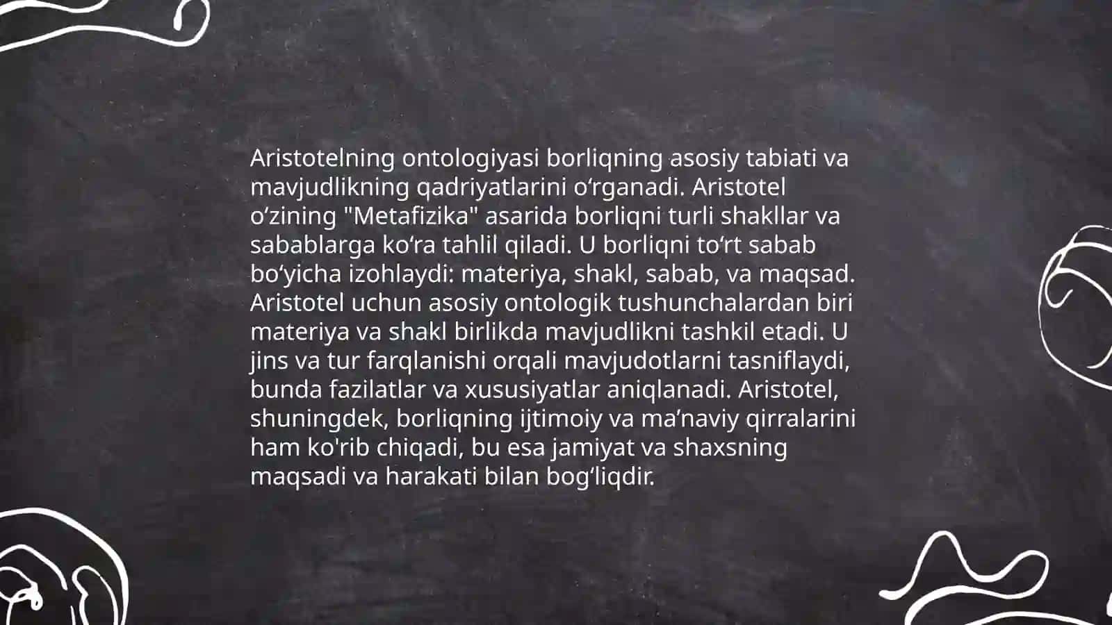 Aristotel Forobiy Kent ontologiyasida kategoriyalarning tasnifi 4