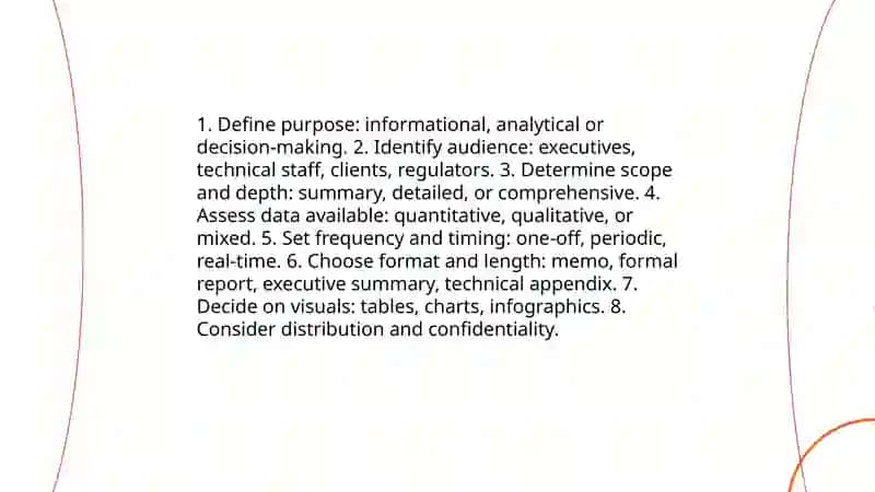 Preparing reports 4