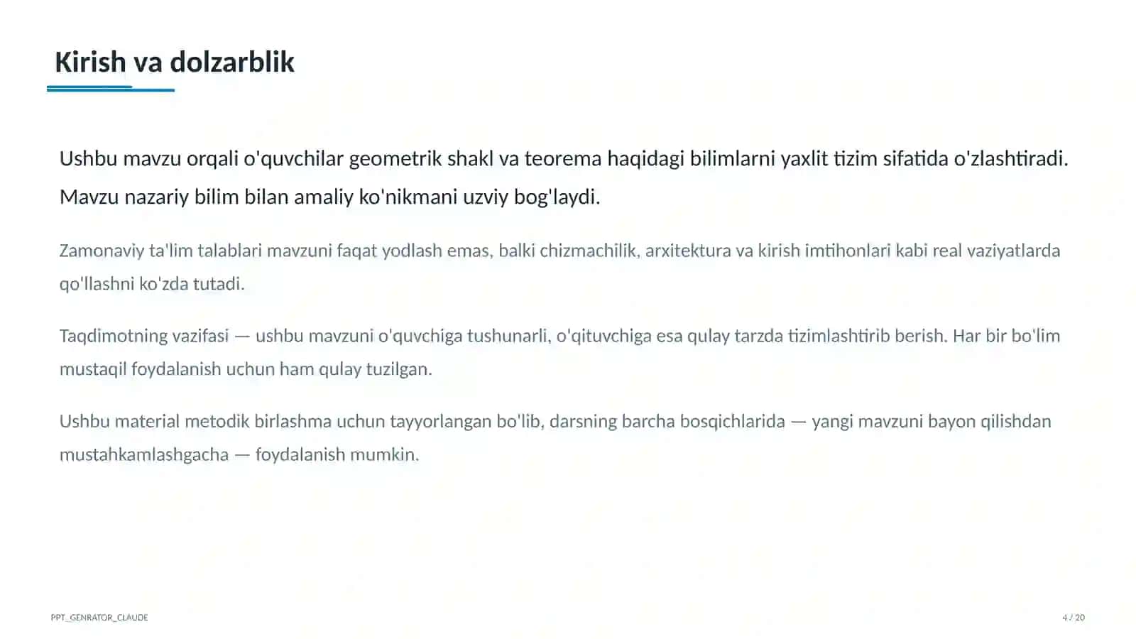 To'g'ri burchakli uchburchakda trigonometrik nisbatlar (8-sinf) 4