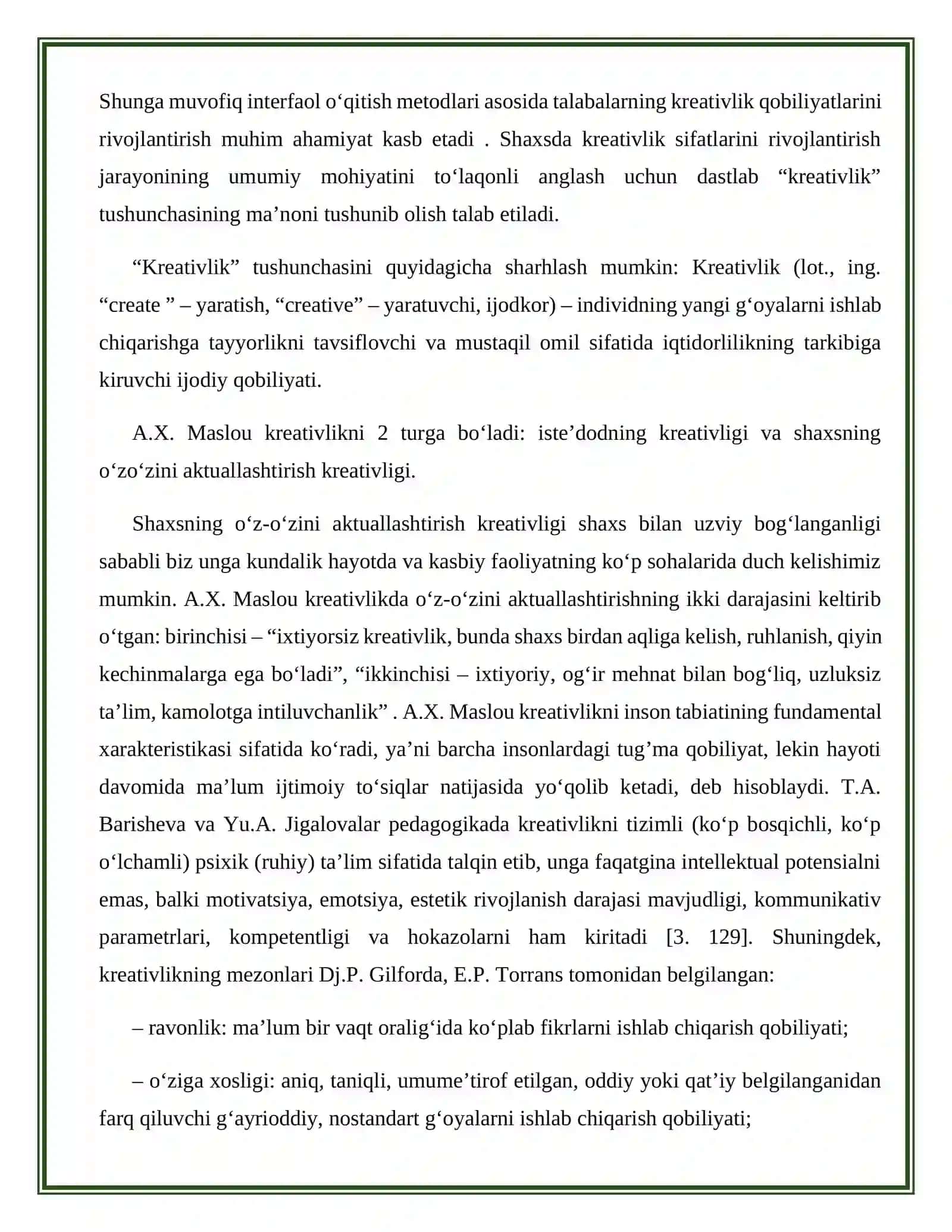 Kreativlik va pedagogik kreativlik mohiyati 4