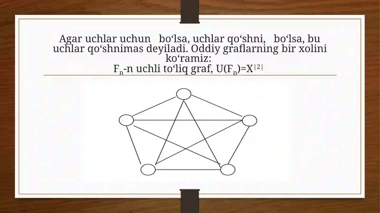 Yo‘naltirilgangraflardamashrut,zanjir,sikl.Engqisqayo‘lnitopishalgoritmlari 4