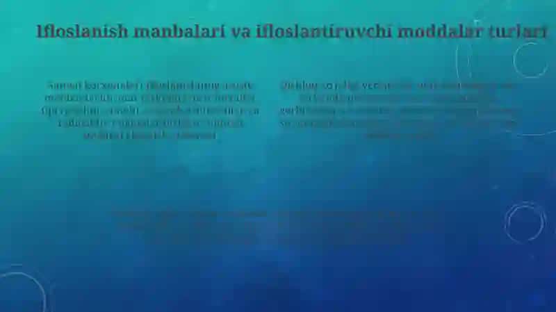 Ifloslangan suvlardan toza ichimlik suvi olish 4