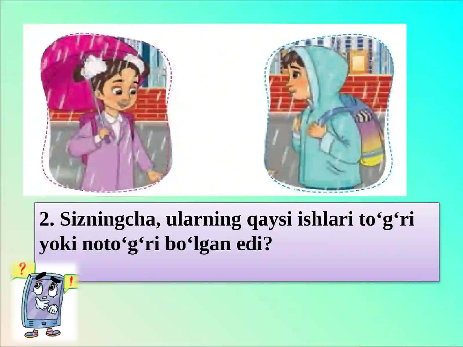 2-sinf ona tili va o`qish savodxonligi: Mustahkamlash darsi 4