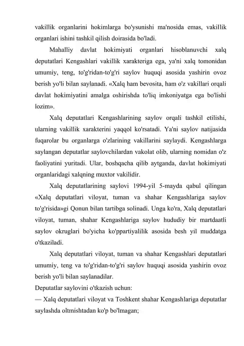 Mahalliy davlat hokimiyati organlarining konstitusiyawiy asoslari 4