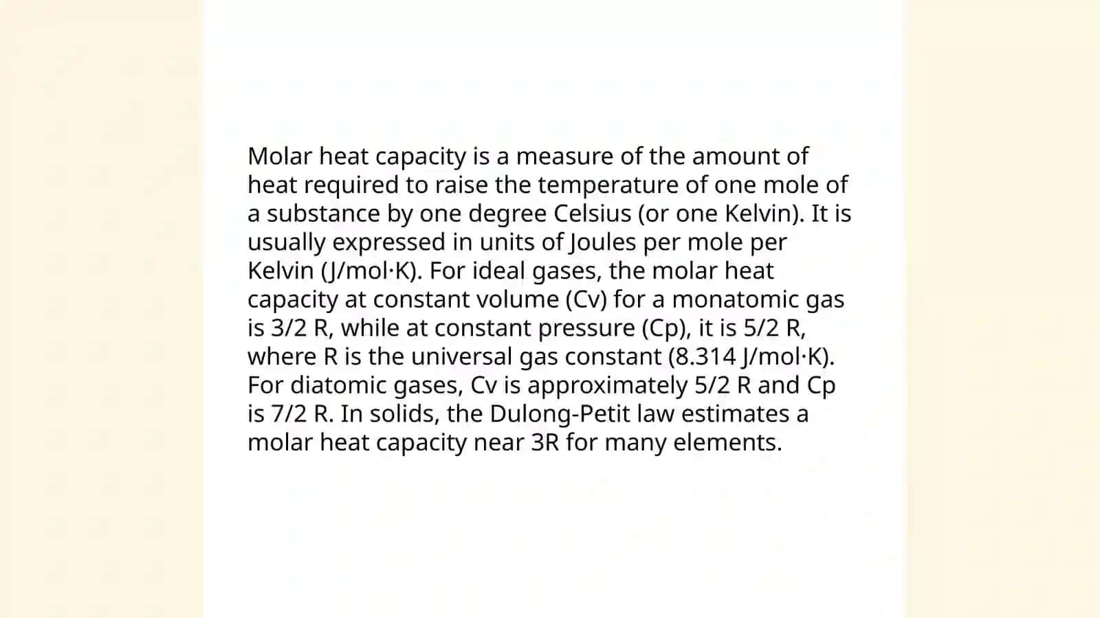 Heat Capacity 4