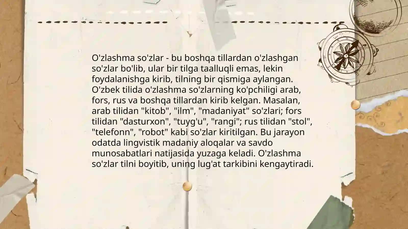 O'zlashma so'zlar tarixi 4