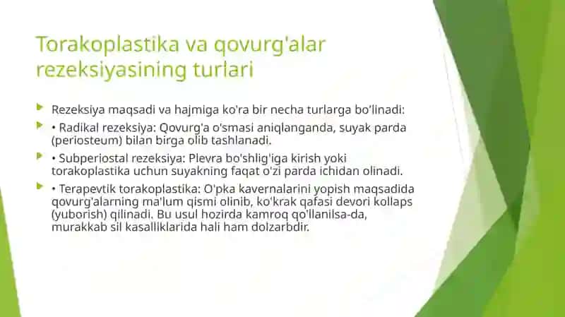 Qovurg'alar reaksiya qilish texnikasi Kekirdak intubatsiyasi. Traxeo-, bronxoskopiya Perikardilarda operatsiyalar 4