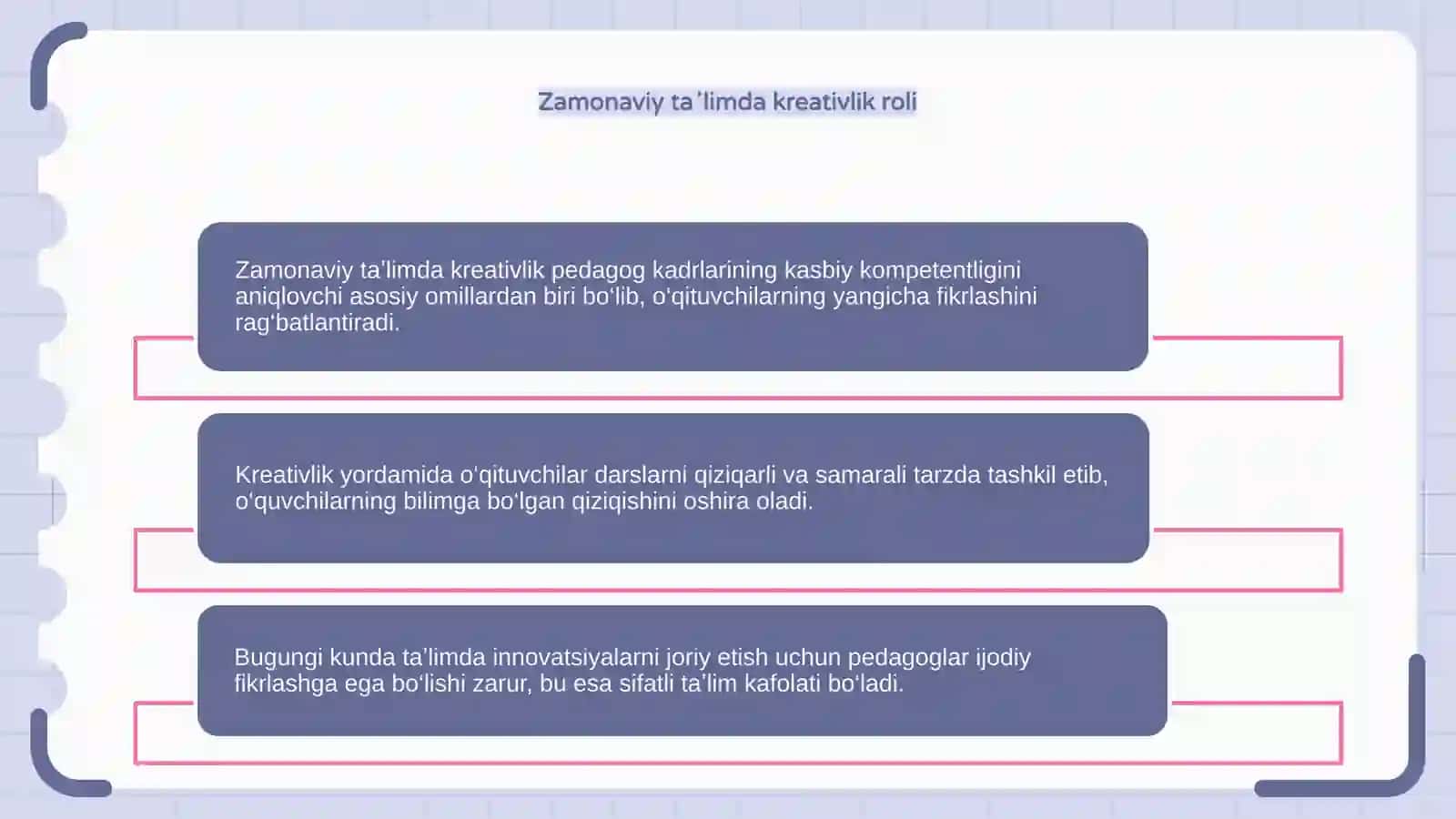 Kreativlik va pedagogik kompetentlik 4